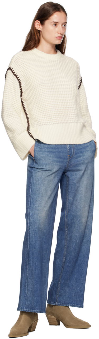 Villapaita rag & bone Rag & Bone Women's Katie Crocheted Sweater Valkoinen | WAS24F049SA49, 3