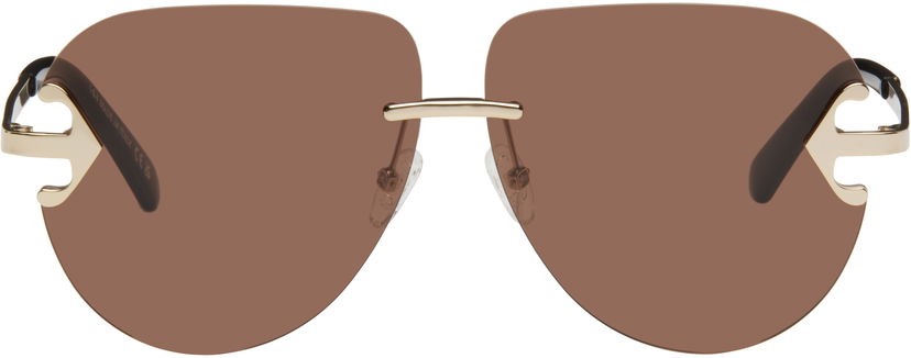 Aurinkolasit Off-White Off-White Alexandria Sunglasses Ruskea | OERI14LS25MET0017660
