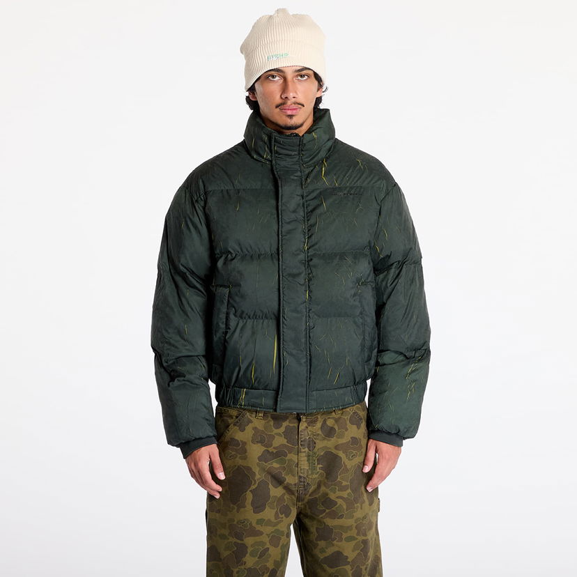 Puffer takki DAILY PAPER Renako Puffer Jacket Jet Black Musta | 2421110