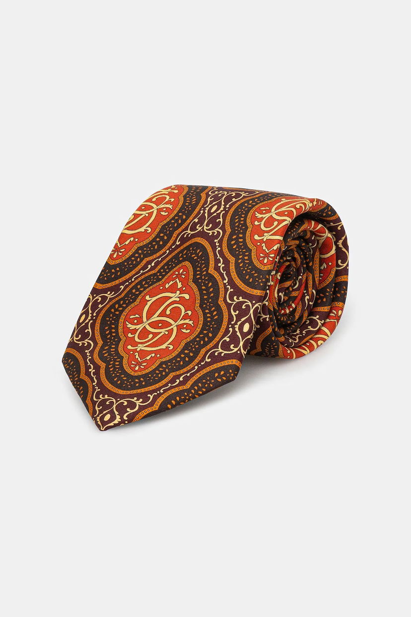 Asusteet Drôle de Monsieur Drôle de Monsieur La Cravate MEdaillon Tie Ruskea | I.TI002.SE016