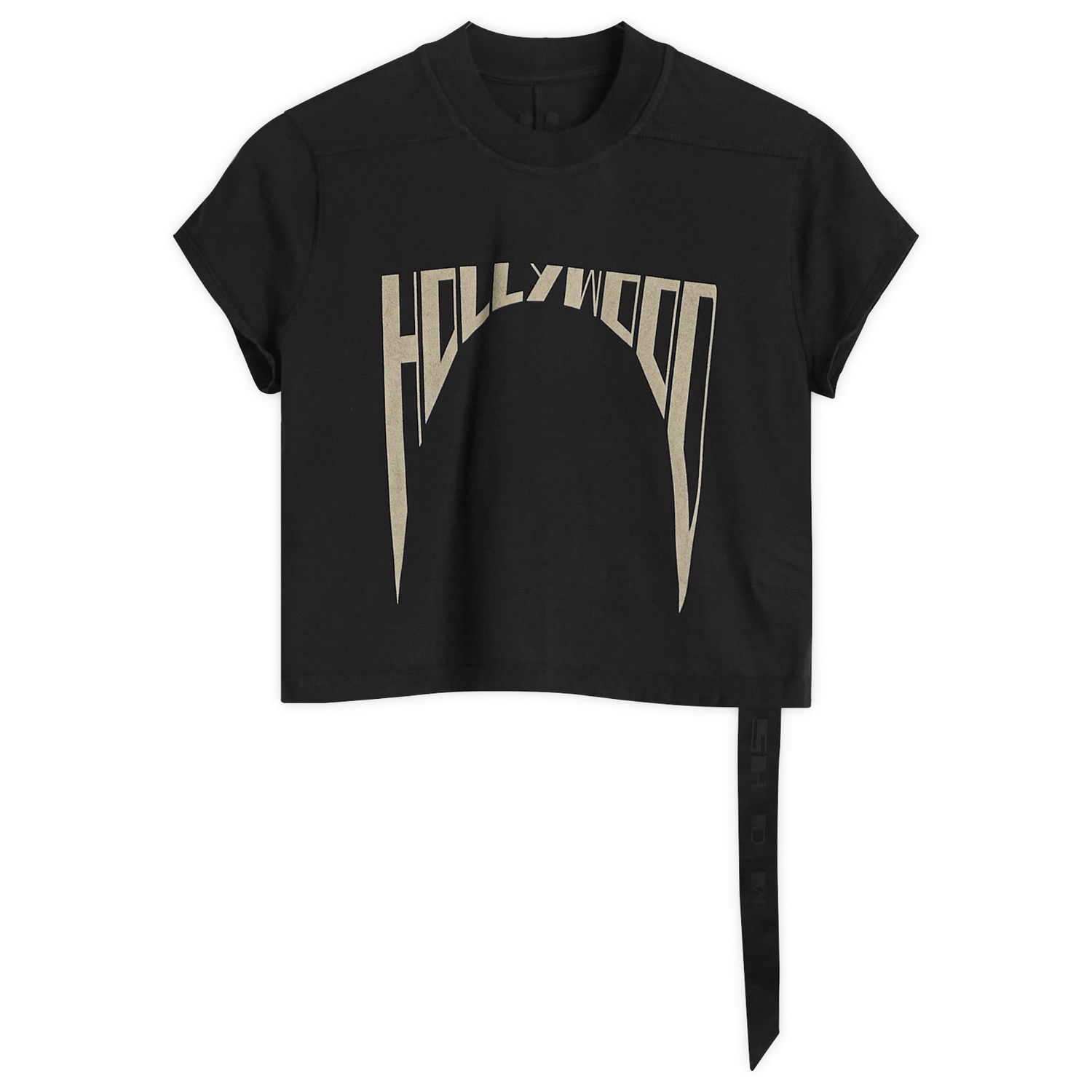 Crop top Rick Owens Rick Owens DRKSHDW Cropped Small Level T-Shirt, Size Large Musta | DS01E3207-RNEP2-0908, 1