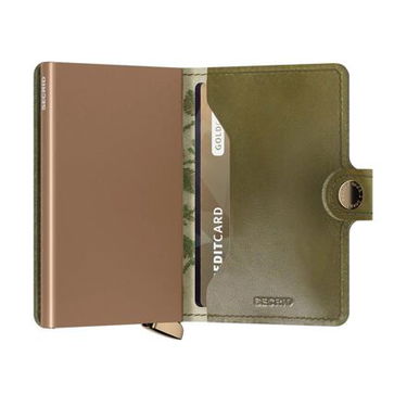 Lompakko Secrid Floral Embroidered Mini Cardholder Wallet Vihreä | MSt-Olive, 3