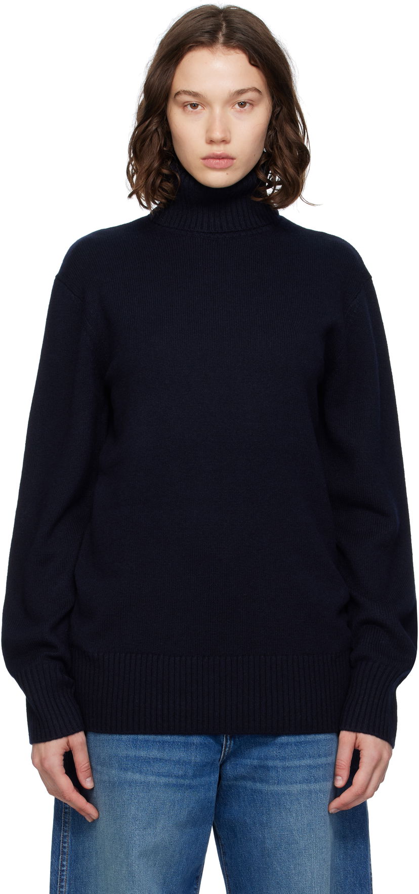Villapaita TOTEME TOTEME Cashmere Turtleneck Sweater Tummansininen | 252-WRT0474-YA0016