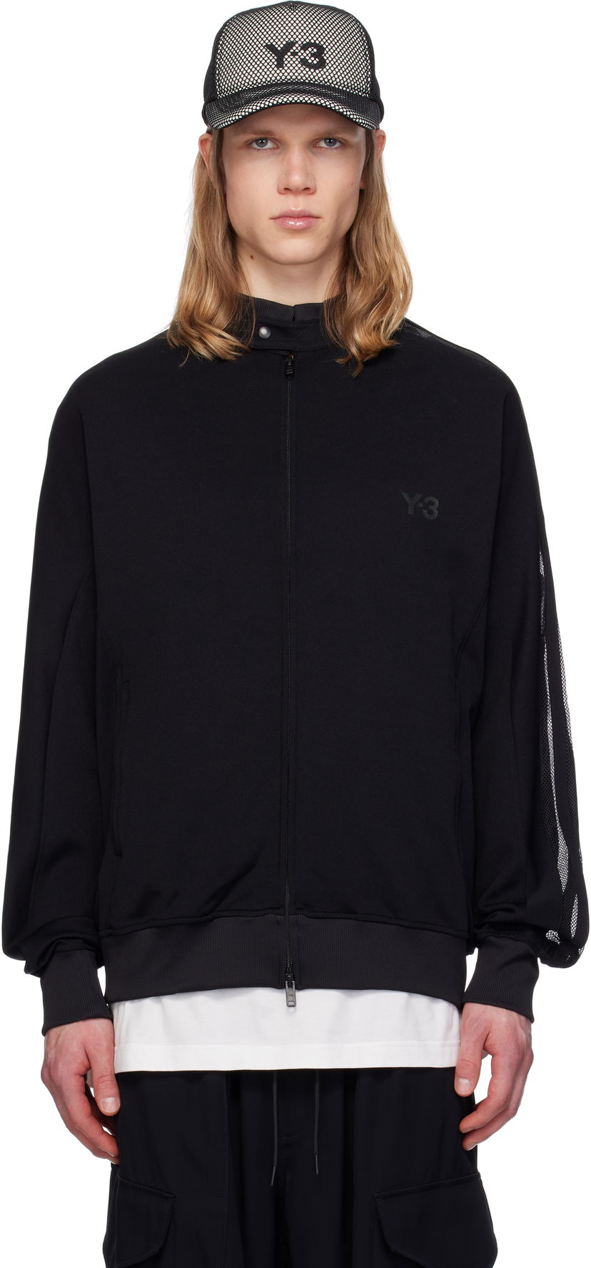 Bomber-takki Y-3 Y-3 3 Stripes Track Jacket Musta | JN4988