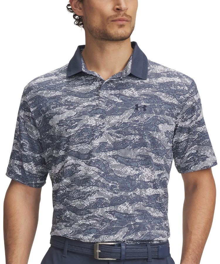 Poolopaita Under Armour UA Drive Chill Printed Polo Shirt Sininen | 1389597-045