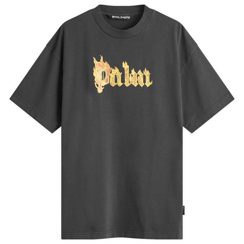 T-paita Palm Angels Burning Logo T-Shirt Musta | PMAA001F24JER0091076