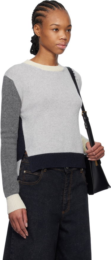 Villapaita Marni Marni Color Block Cashmere Sweater Harmaa | GCMD0585Q0 UFX385, 1