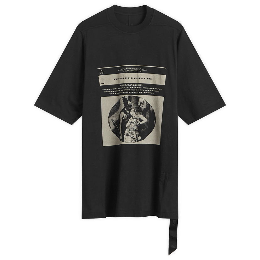 T-paita Rick Owens Rick Owens DRKSHDW Jumbo Short Sleeve T-Shirt, Size Large Musta | DS01E3204-RNEP1-0908