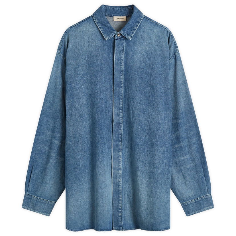 Paita Fear of God Shirt Large Sininen | FG24FW50-1018DNM-436
