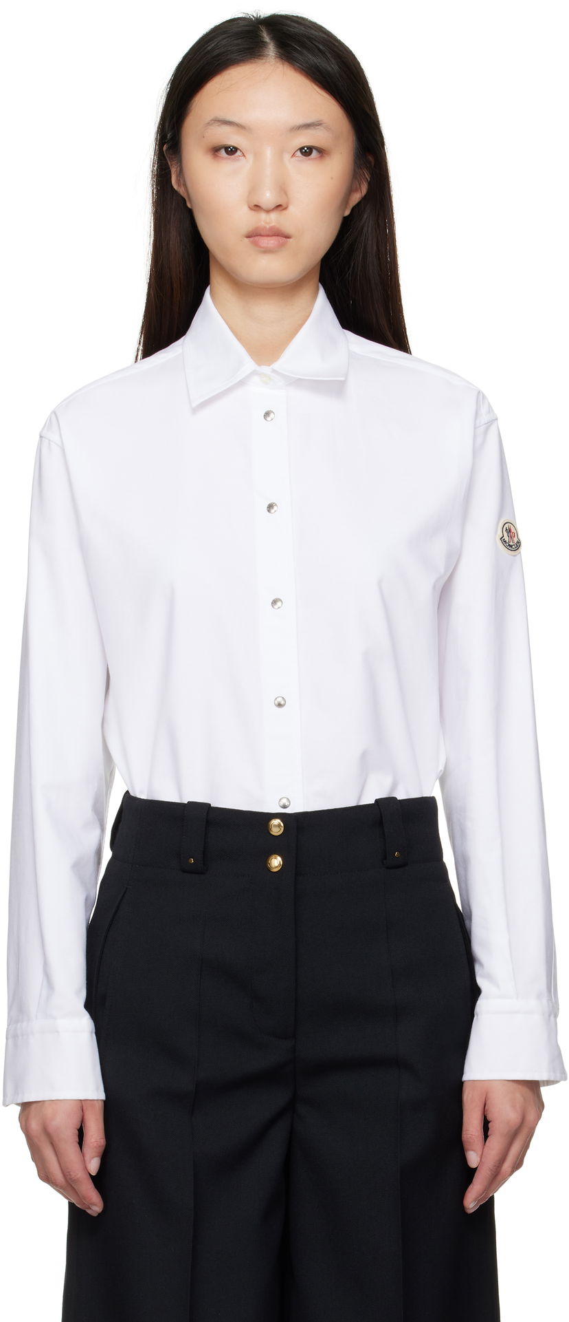 Paita Moncler Moncler Canvas Shirt Valkoinen | K20932F00014598S2