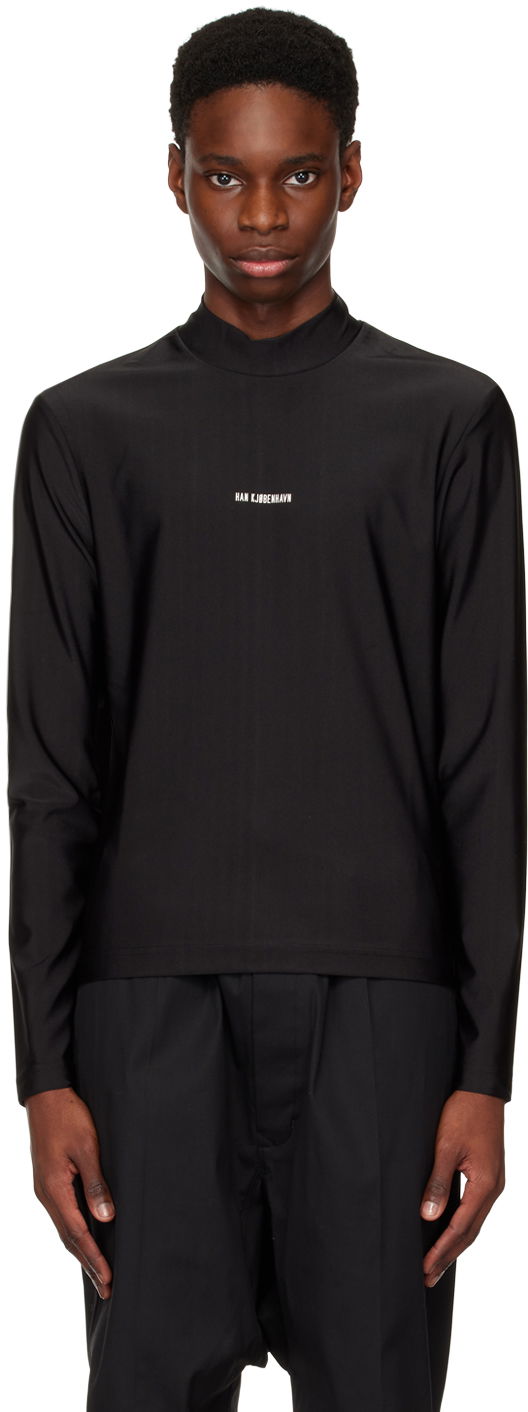 T-paita Han Kjøbenhavn Raglan Turtleneck Musta | M-132623