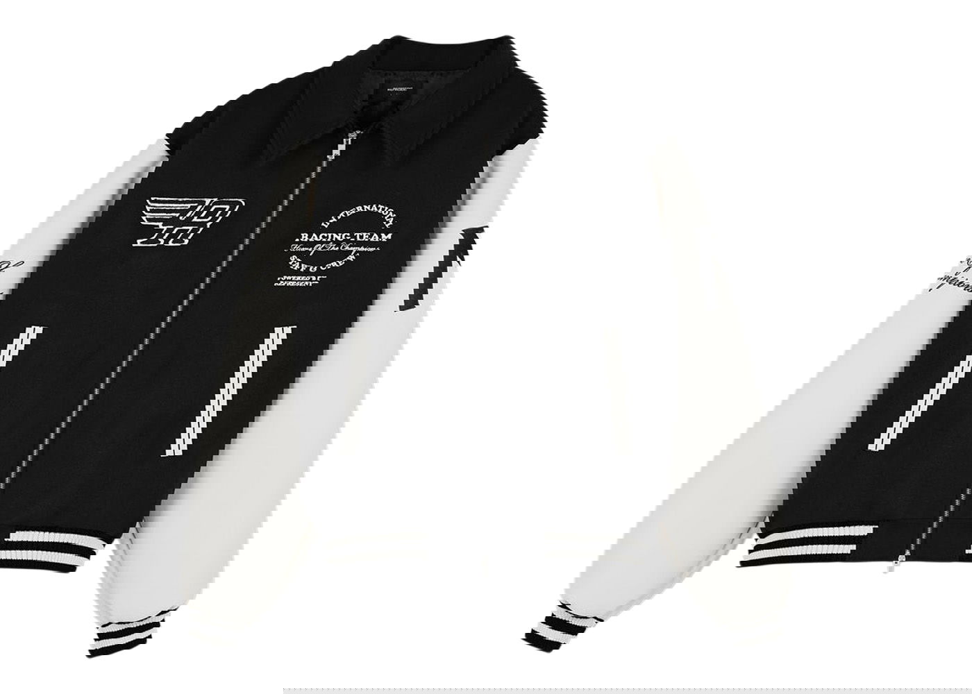 Takki Represent Clo Represent Racing Team Varsity Jacket Black/White Musta | M01143-01, 0