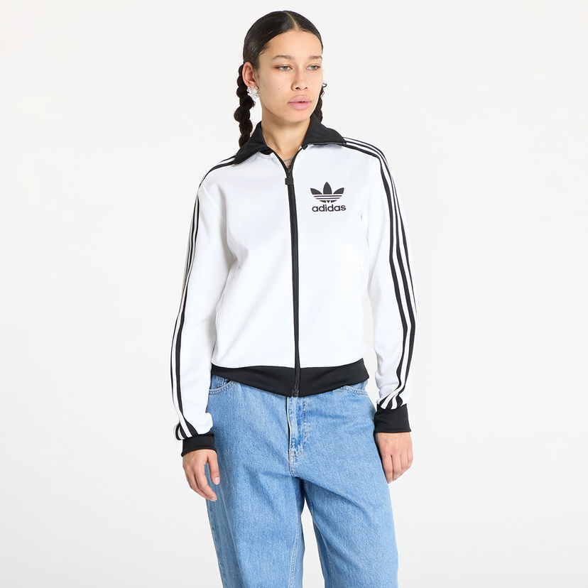 Bomber-takki adidas Originals Adicolor Classic Track Top Valkoinen | JC5806
