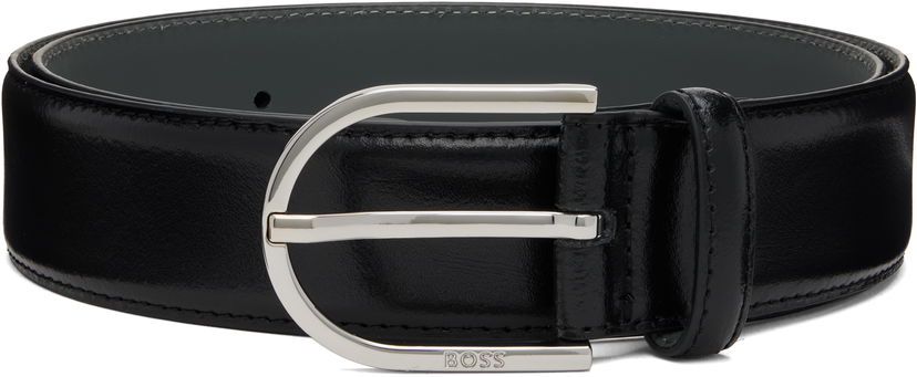 Vyöt BOSS Leather Belt Musta | 50548346