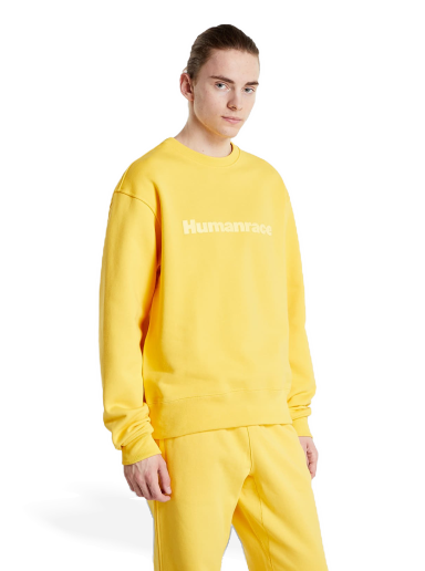 Huppari adidas Originals Pharrell Williams x Basics Crew Bold Keltainen | HI5544