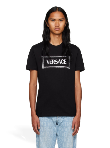T-paita Versace Embroidered Musta | 1011694_1A08584