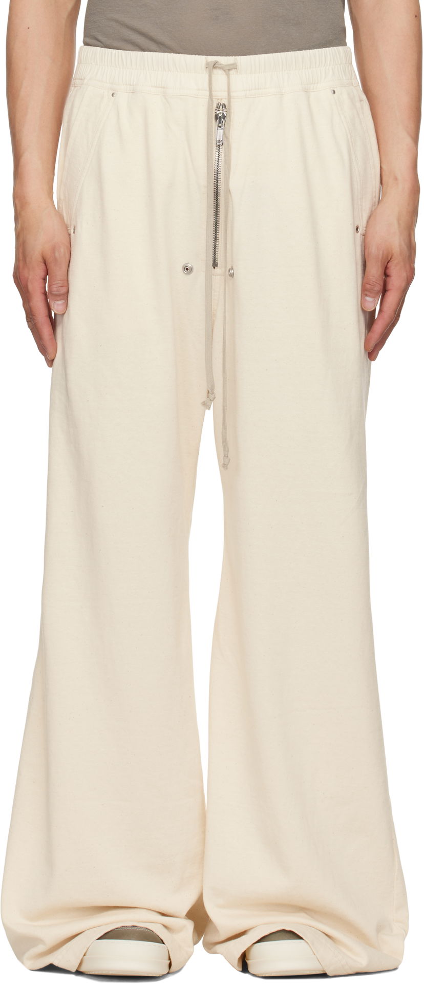 Housut Rick Owens Rick Owens DRKSHDW Hollywood Geth Belas Sweatpants Beige | DU01E3378 RIGN