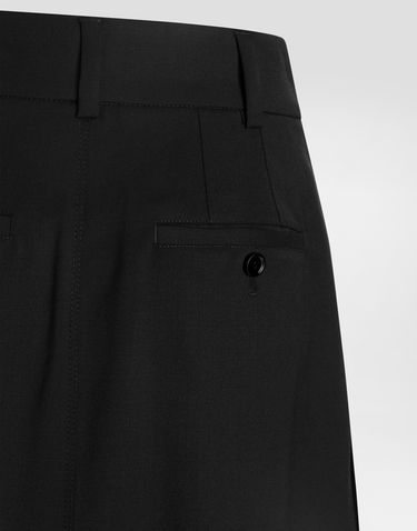 Hame Dolce & Gabbana Bi-stretch Sallia Pleated High-Waist Midi Skirt Musta | F4C6DTFUBGCN0000, 3
