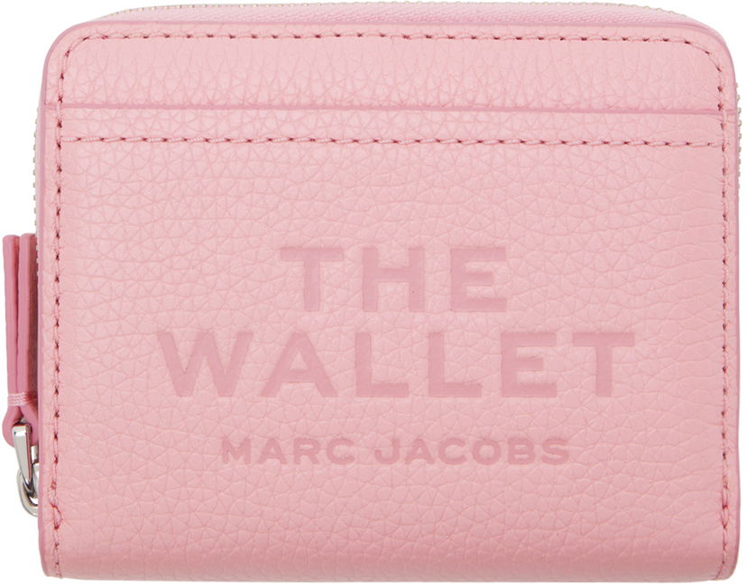 Lompakko Marc Jacobs Marc Jacobs 'The' Leather Mini Compact Wallet Vaaleanpunainen | 2R3SMP044S10