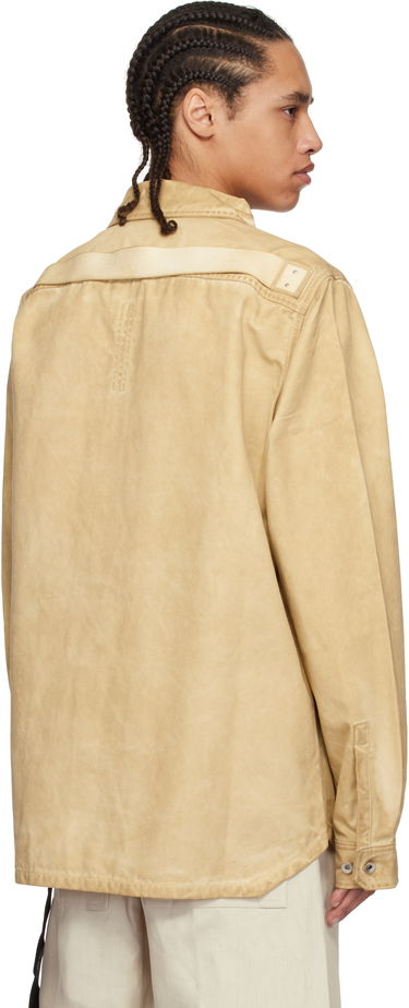 Paita Rick Owens Rick Owens DRKSHDW Hollywood Organic Cotton Overshirt Beige | DU01E3755 CVS, 2
