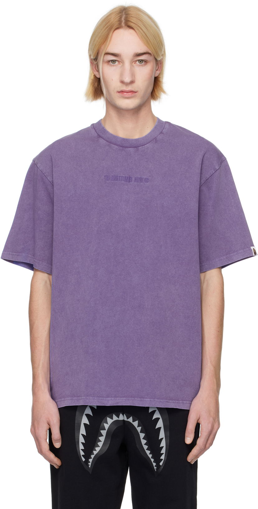 T-paita BAPE Relaxed Fit Logo T-Shirt Violetti | 001CSK801309M