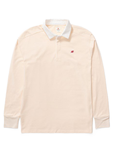 Poolopaita New Balance Made In Usa Long Sleeve Polo Beige | MT33545MCU
