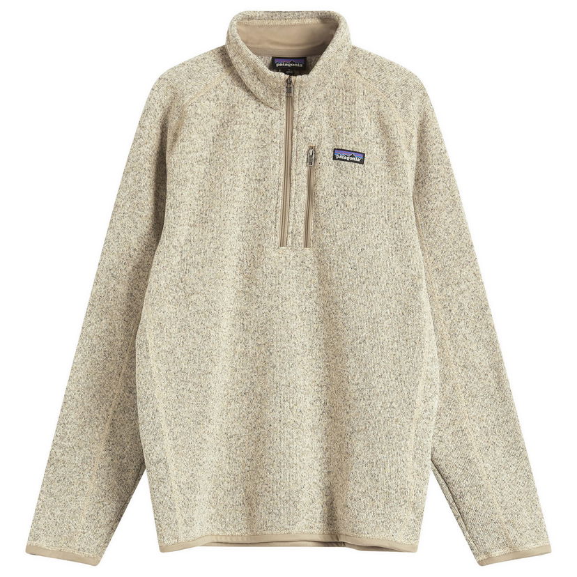 Villapaita Patagonia Men's Better Sweater 1/4 Zip Pullover Fleece, Size L Beige | 25523-PLCN