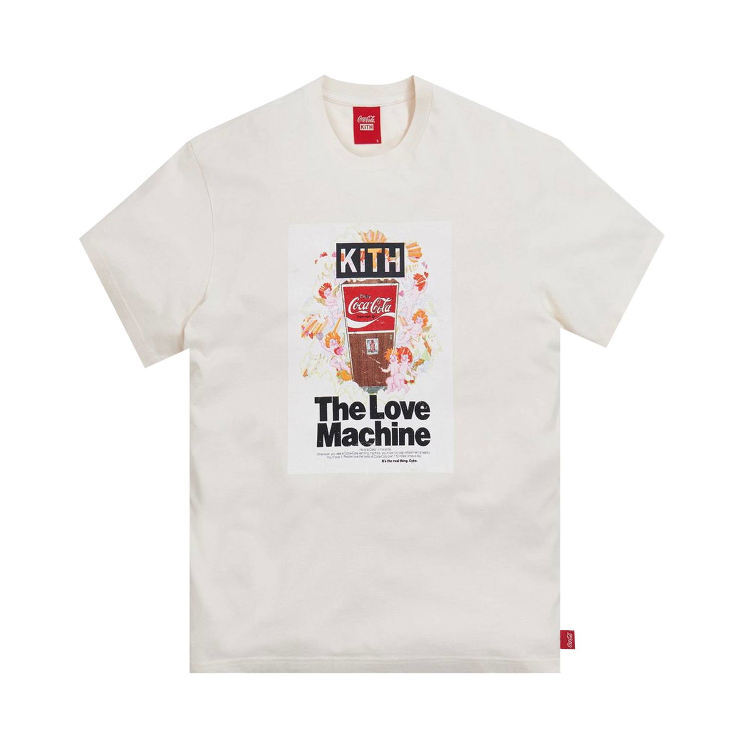 T-paita KITH x Coca-Cola Love Machine Vintage Tee Valkoinen | KH3875 104, 1