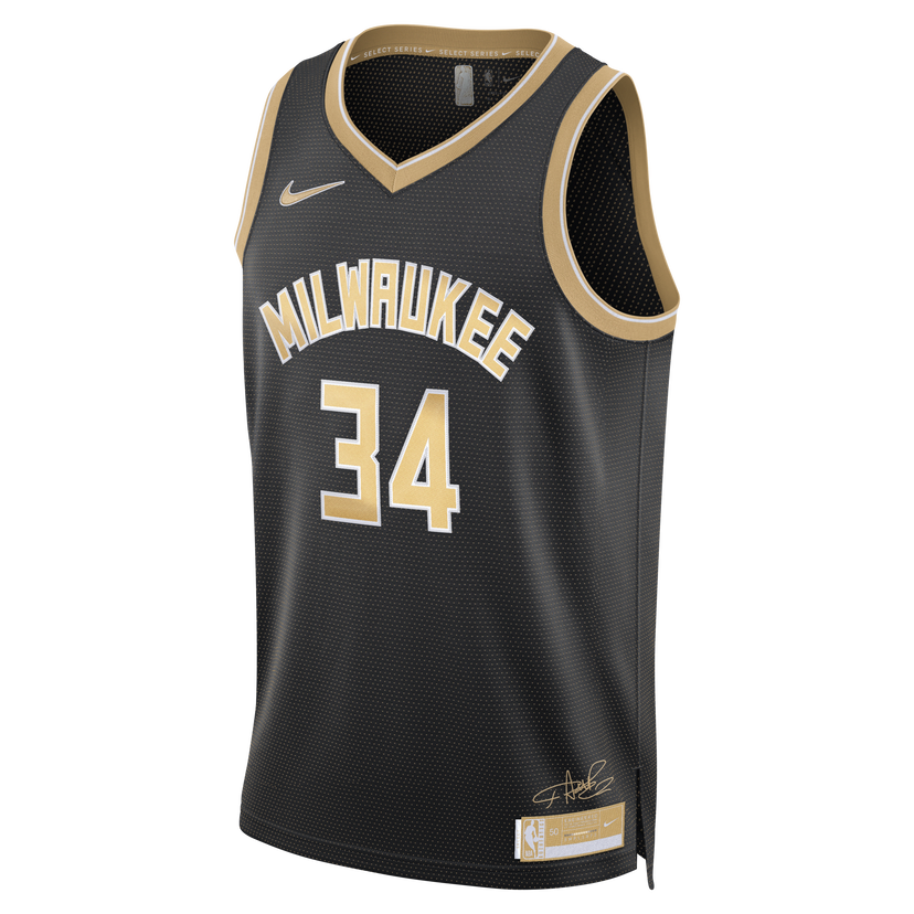 Jersey Nike Dri-FIT NBA Swingman Janis Adetokunbo Milwaukee Bucks 2024 Select Series Musta | FN5911-053