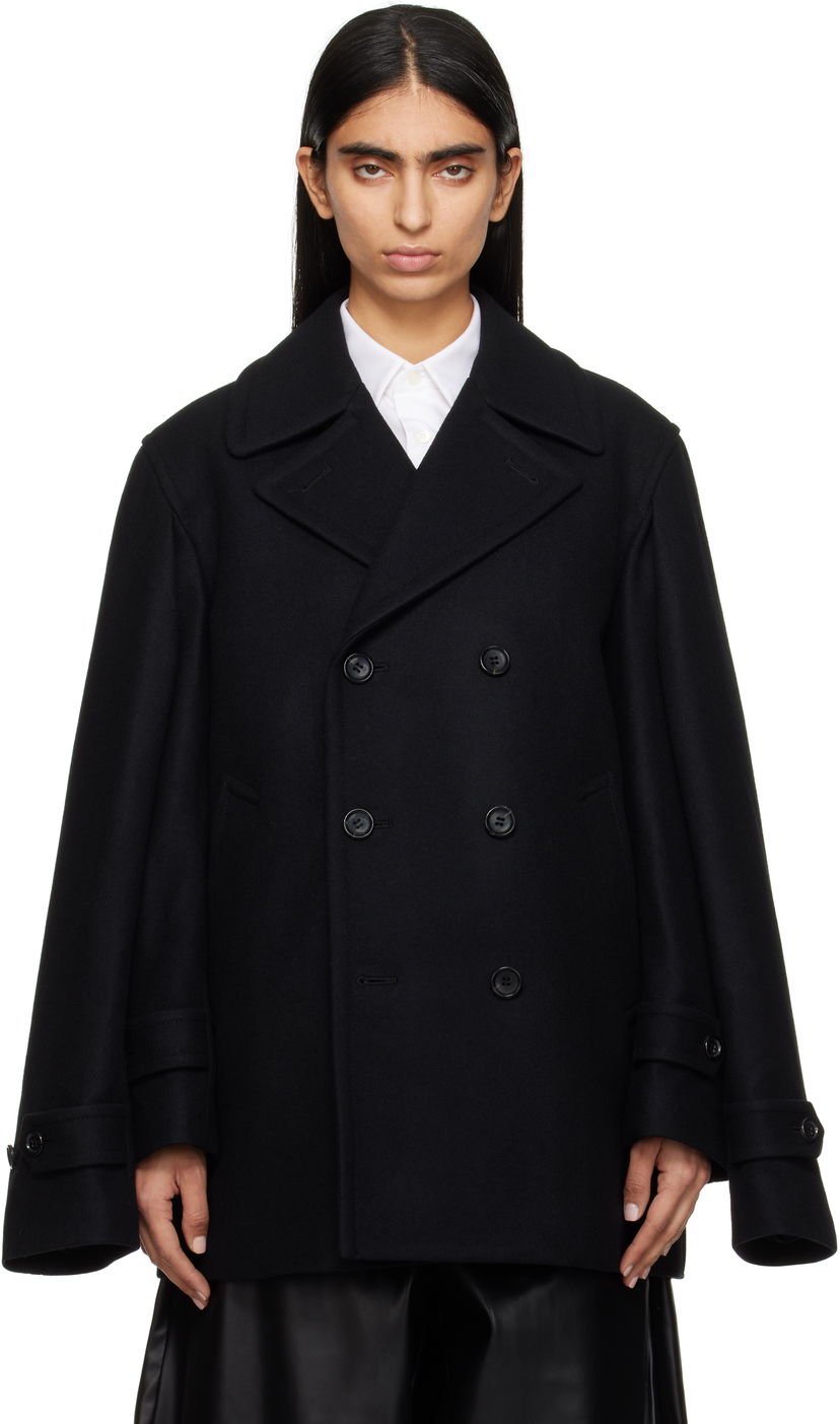 Trenssitakki Comme des Garçons Short Wool Jacket Musta | GN-C005-051