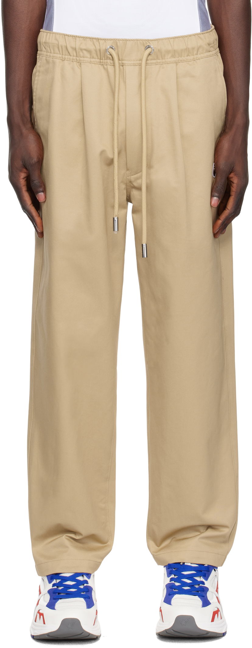 Housut BAPE Chef Trousers Beige | 0ZXPTM152301NBGX