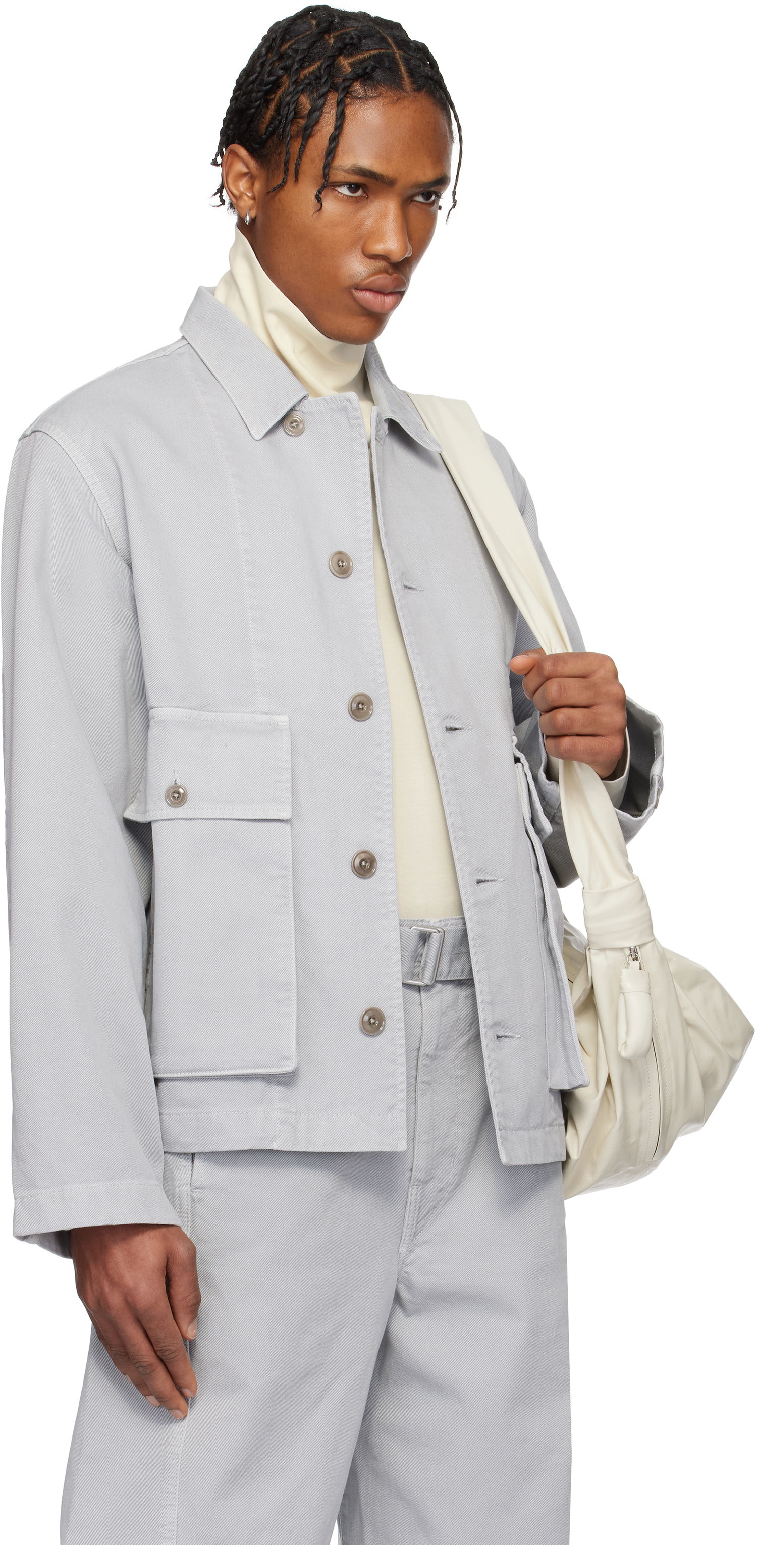 Takki LEMAIRE Lemaire Boxy Denim Jacket Harmaa | OW306 LD1036, 1