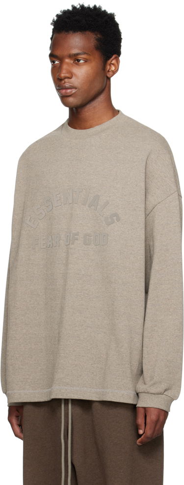 T-paita Fear of God Core Collection Heavy L/S Tee Heather Grey Harmaa | 125SU242011F, 3