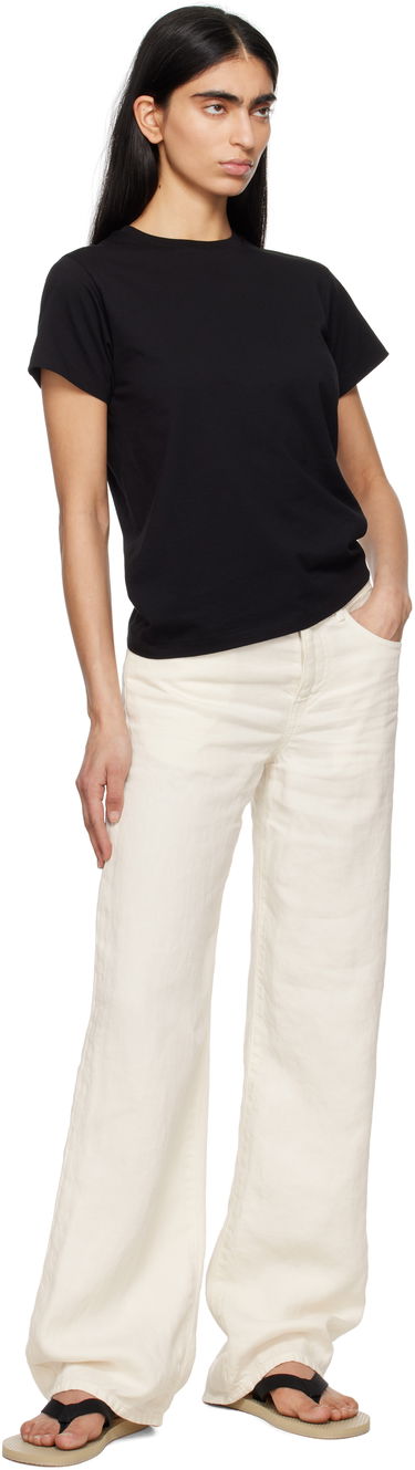 T-paita The Row The Row Florie T-Shirt Musta | 8652-K643, 3