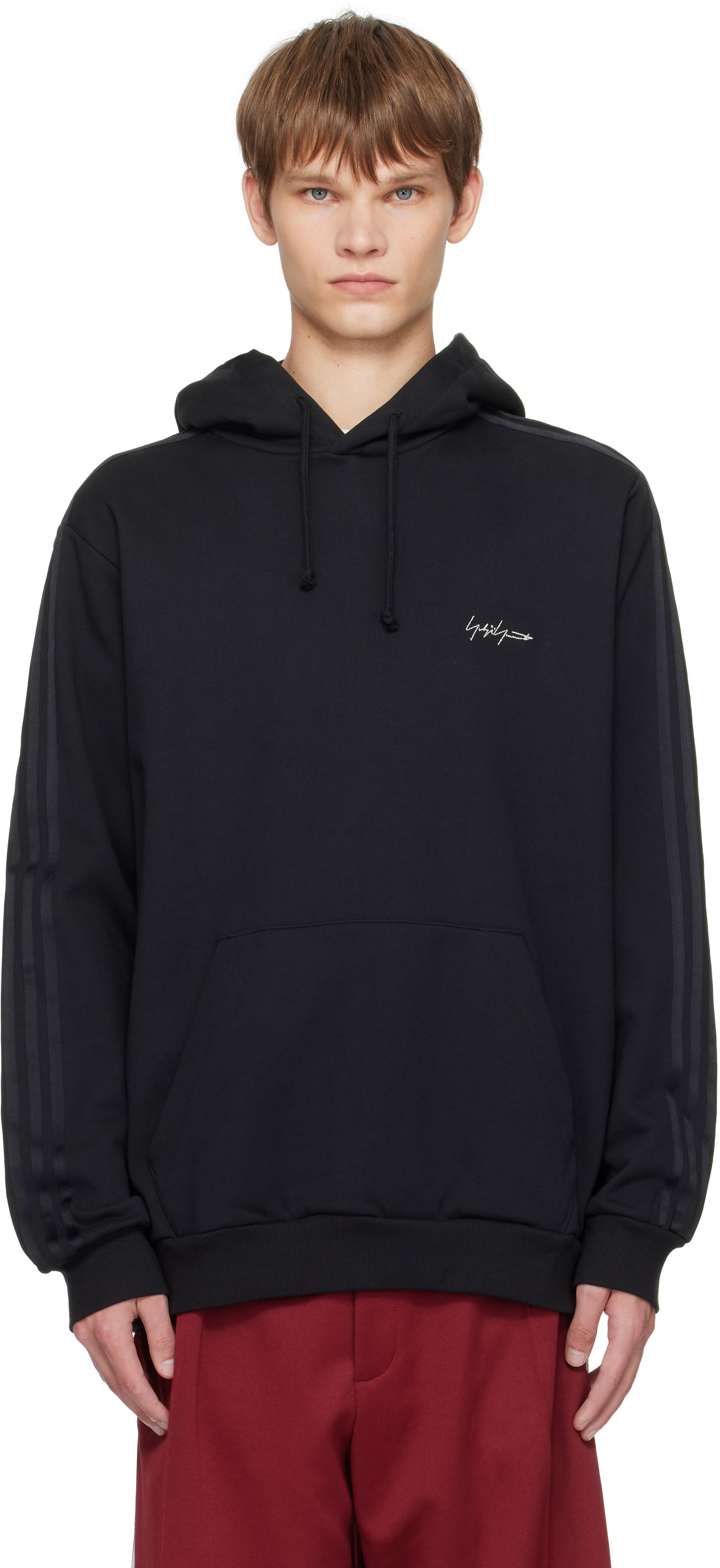 Huppari Yohji Yamamoto Y-3 Yohji Yamamoto Kuro Hoodie Musta | KA9652, 0