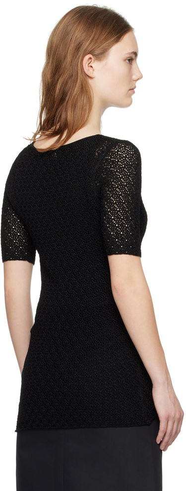 T-paita TOTEME TOTEME Slim Knit T-Shirt Musta | 242-WRT2837-YA0040, 2