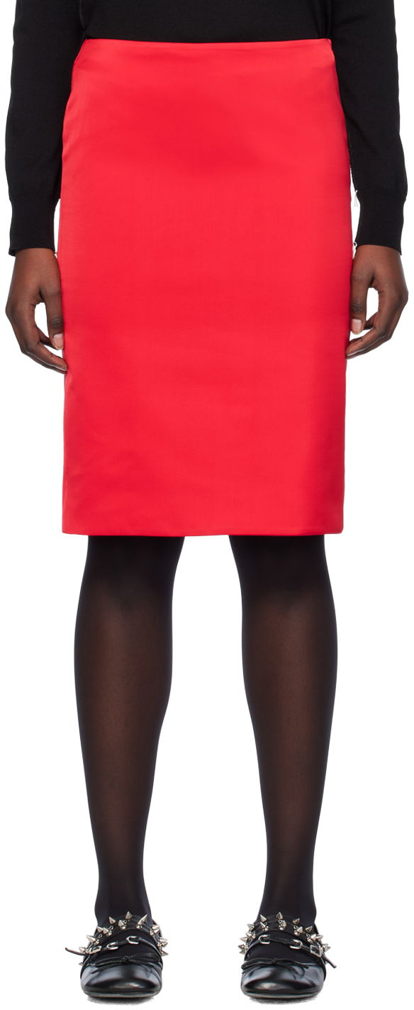 Hame We11done We11done Vented Midi Skirt Punainen | WD-SK0-24-289-W-RD