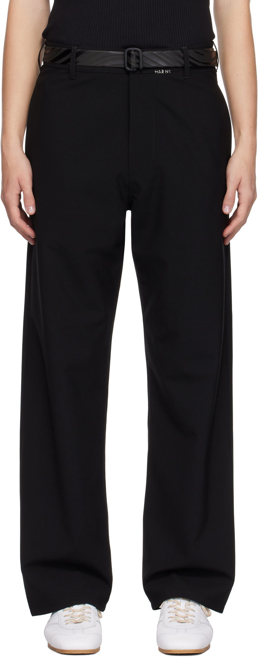 Housut Marni Wool Trousers Musta | PUMU0270SU UTP771