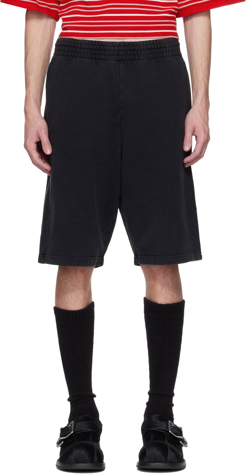 Shortsit Martine Rose Martine Rose Logo Sweatshorts Musta | 631JS02002M