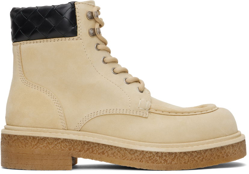 Vaatteet Bottega Veneta Bottega Veneta Haddock Lace-Up Ankle Boots Beige | 806864 V4PR1 2529