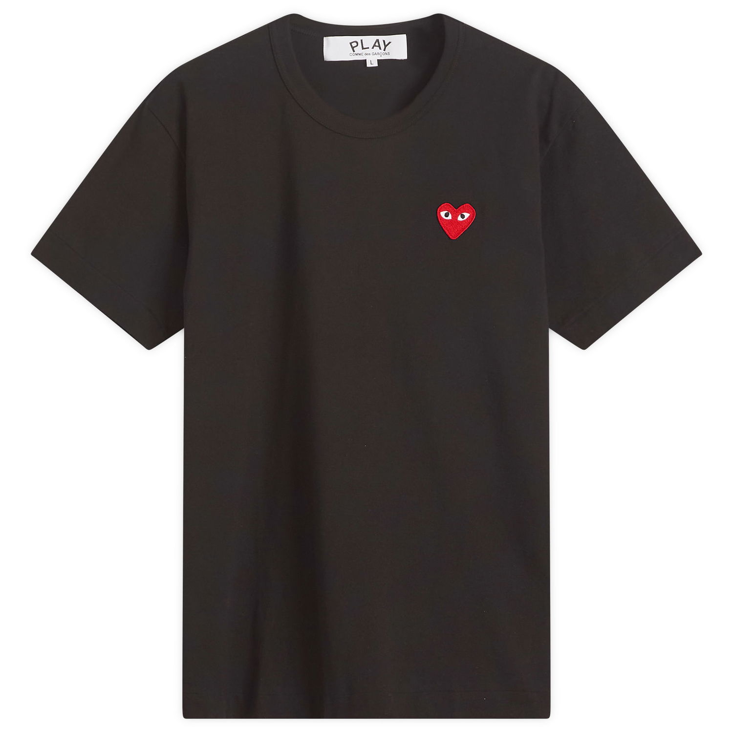 T-paita Comme des Garçons Play Basic Logo Tee Musta | AX-T108-051-1, 0