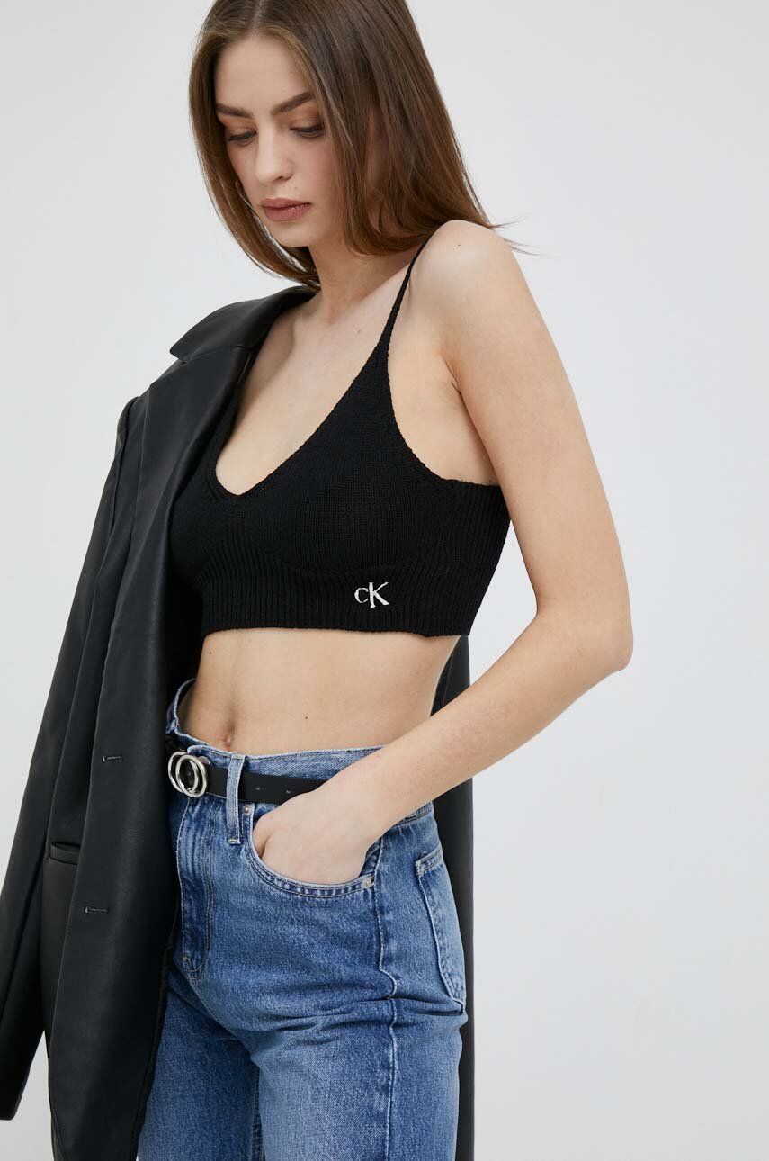 Crop top CALVIN KLEIN Crop Top Musta | J20J221345, 0