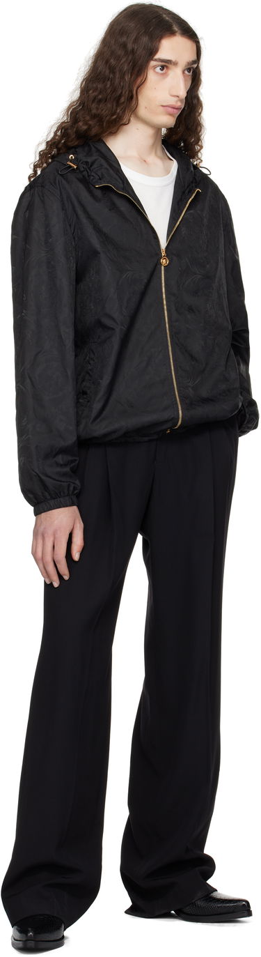 Tuulitakki Versace Versace Barocco Jacquard Windbreaker Jacket Musta | 1019895_1A15005, 3