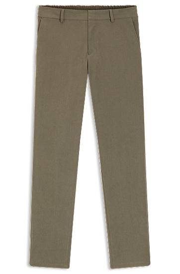 Housut BOSS Slim-fit trousers in stretch corduroy Vihreä | 50551683