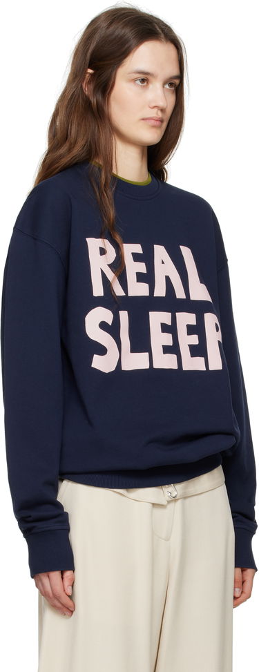 Huppari JW Anderson JW Anderson 'Real Sleep' Sweatshirt Tummansininen | JW0230-PG1632, 1