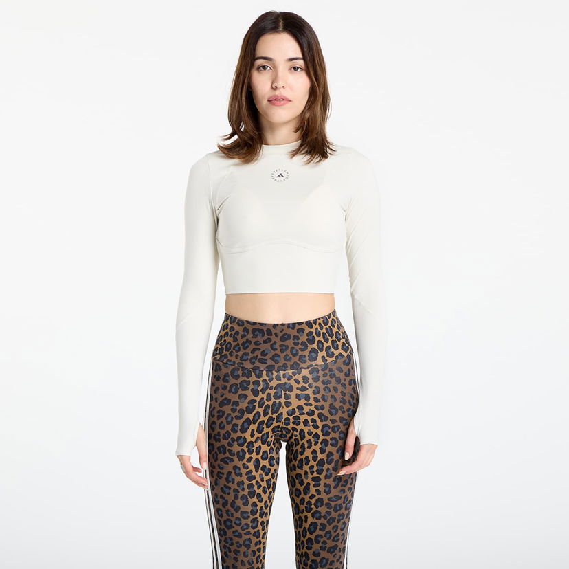 Crop top adidas Performance Stella McCartney Training Longsleeve Crop Top Valkoinen | JM1403