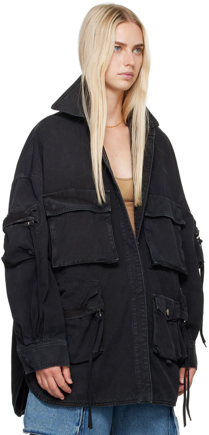 Takki The Attico Attico Fern Utility Jacket Musta | 247WCB48 D088, 1
