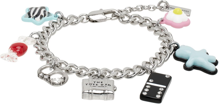Rannerengas Marc Jacobs Marc Jacobs Sticker Charm Bracelet Metallinen | 2S5JBR001J63