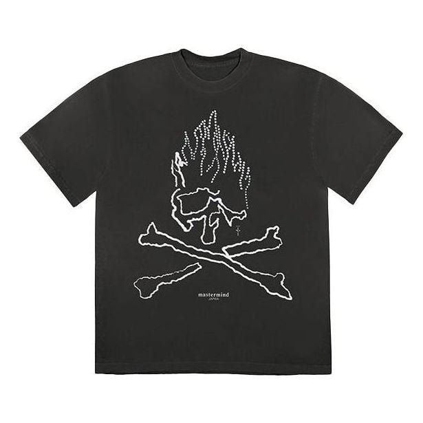 T-paita Cactus Jack by Travis Scott Travis Scott Cactus Jack for Mastermind Skull Graphic Tee Musta | CJFN-SS24