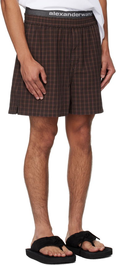 Shortsit Alexander Wang Alexander Wang Graphic Shorts Tummansininen | 6WC3254099, 4